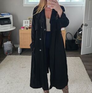 Karl Lagerfeld Paris Black Trench Coat